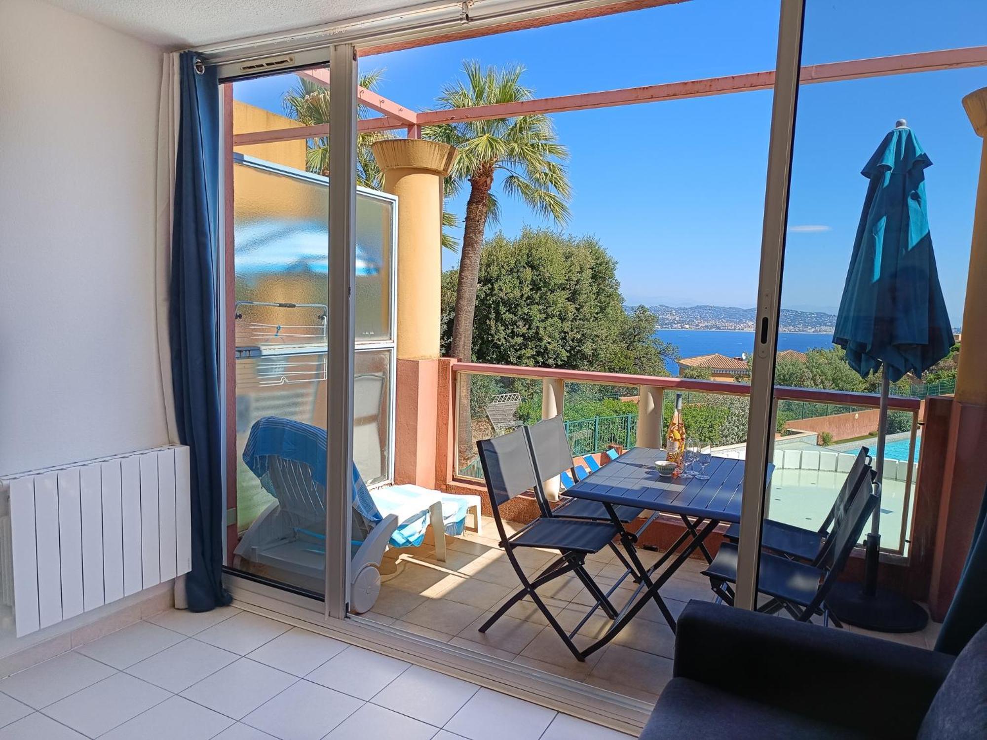 Magnifique Vue Mer Et Piscine - Les Cles De L Esterel Théoule-sur-Mer Exteriér fotografie
