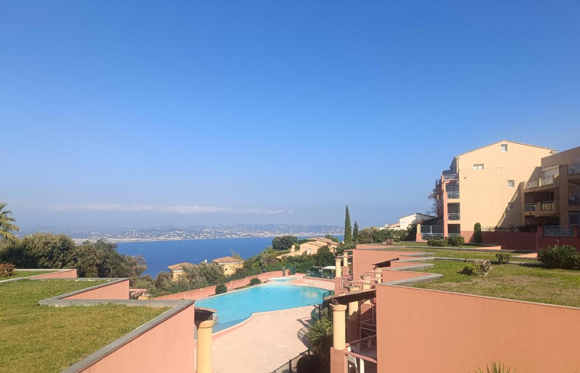 Magnifique Vue Mer Et Piscine - Les Cles De L Esterel Théoule-sur-Mer Exteriér fotografie