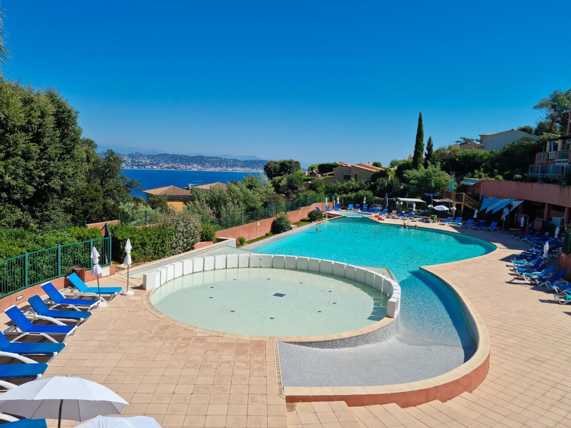Magnifique Vue Mer Et Piscine - Les Cles De L Esterel Théoule-sur-Mer Exteriér fotografie